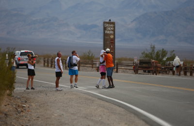 Stovepipe Wells, about 42 miles