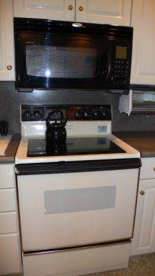 Electric range/oven with new microwave