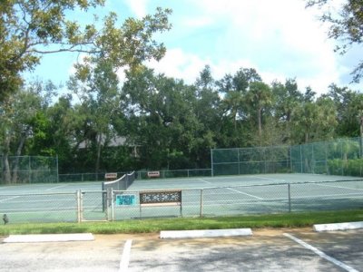 The tennis courts