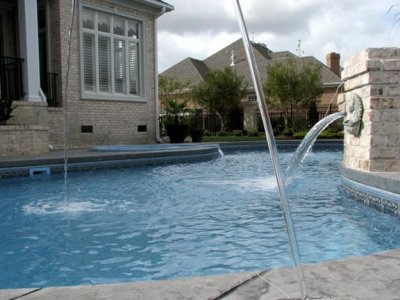 Every Pool Had FAncy Water Spouts