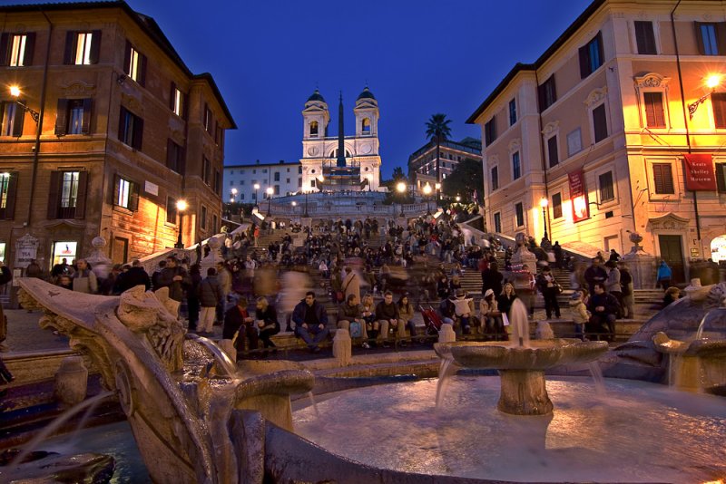 Piazza di Spagna -  The Spanish Steps - SS.Trinit dei Monti. Rome