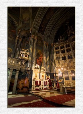 inside  St. Gheorghe Church. Bucharest