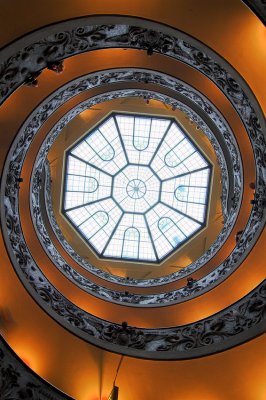 Michelangelo's winding stairs. Vatican. Rome