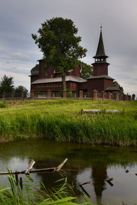 St. John the Divine wooden church on Ishna river