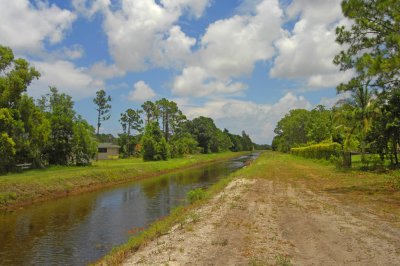 Canal in back of the house