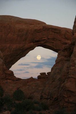 Moon Rising in the North Window