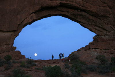 Moon Rising in the South Window