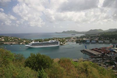 Crown Princess at St. Lucia