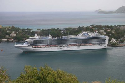 Crown Princess at St. Lucia