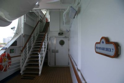 Promenade Deck-requires going up/down stairs to go around
