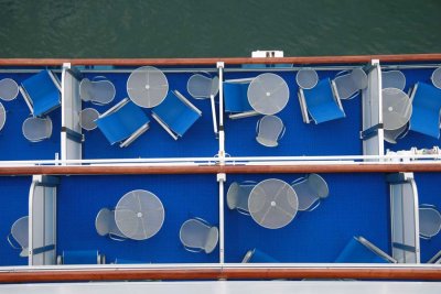 Overhead shot of our 2 balconies (mini-suite) Dolphin 216/218