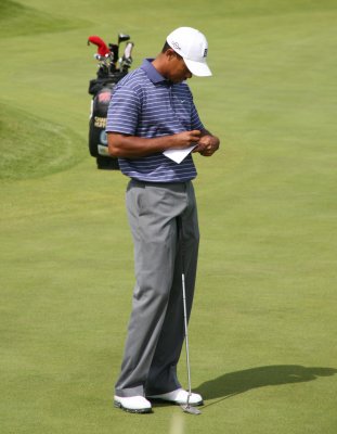 Tiger Woods 2nd Green Carnoustie 2007