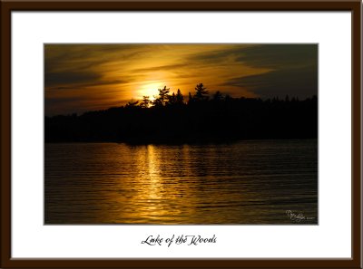 Lake of the Woods Sunset