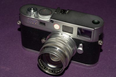 Ernst Leitz  Summarit mounted on Leica M8