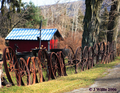 Iron Wheel Fence