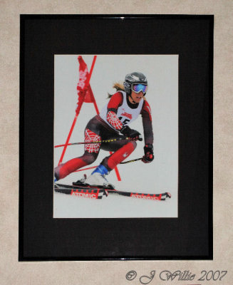 11x14 Print in 16x20 Black Plastic Frame with single Black Mat