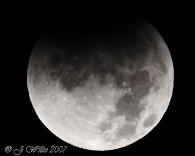 Lunar Eclipse:  August 28, 2007, 5:02 AM EDT
