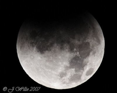 Lunar Eclipse:  August 28, 2007, 5:04 AM EDT