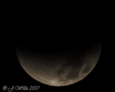 Lunar Eclipse:  August 28, 2007, 5:27 AM EDT