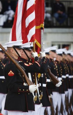 US Marine Corps Colour Party, Fort Henry, Kingston, ON