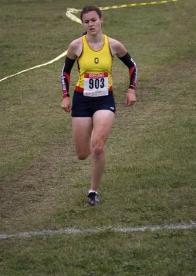 Winning Female (Leslie Sexton, Queens University), Cross Country 5 km run