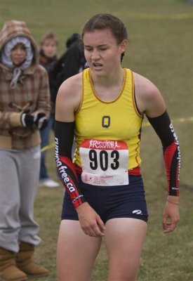 Winning Female (Leslie Sexton, Queens University), Cross Country 5 km run