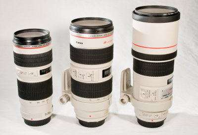 300 f4L & 70-200's comparison