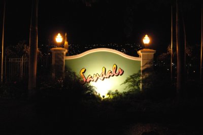 Resort Entrance Night View