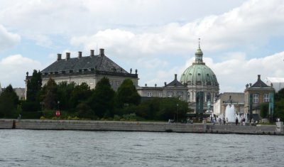 Behind Amalienborg Palace