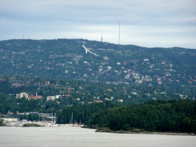 First Look at Holmenkollen Ski Jump on Hillside
