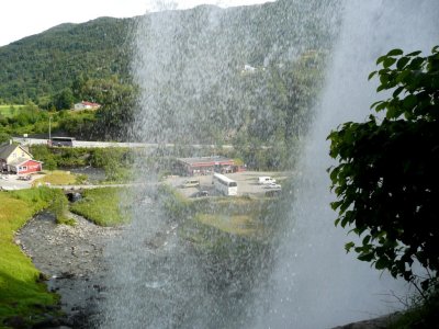 View Through Steinsdal Falls