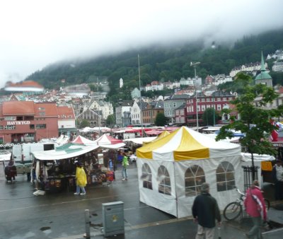 Rainy Day at Bergen Fish Market