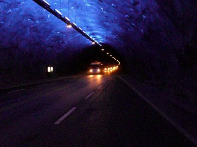 Laerdals Tunnel (world's longest at 15.5 miles)
