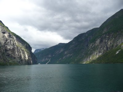 Entering Geiranger Fjord