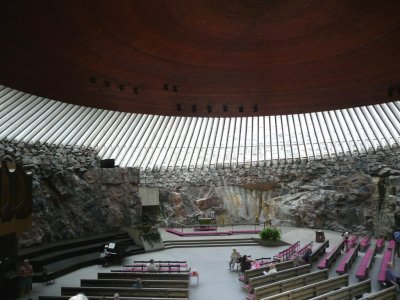Inside Temppeliaukio (Rock) Church