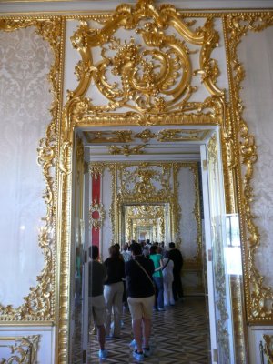 View of Hall of Staterooms Called Golden Enfilade