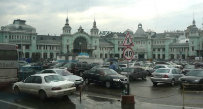 Belarus Train Station Near Our Hotel