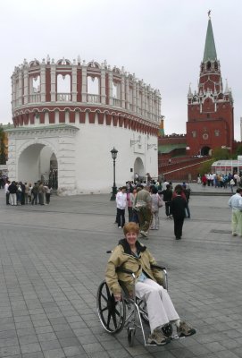 Approaching the Kremlin (Susan with Sprained Ankle)