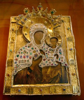 Religious Icon of Gold and Precious Stones