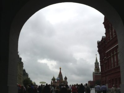 Entering Red Square Through Resurrection Gate