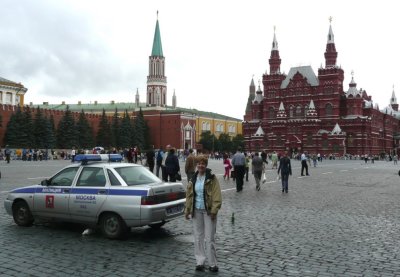 Moscow Police Cruiser in Red Square