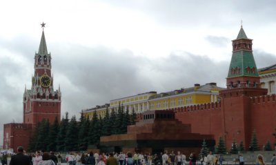 West Side of Red Square - Spassky Tower, Lenin Mausoleum, Senate Tower