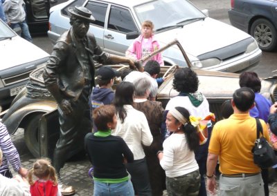 Statue of Yuri Nikulin (Clown, Actor, Director of Moscow Circus)