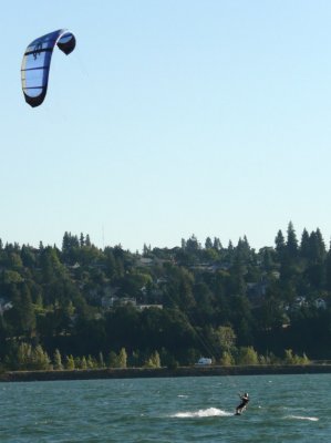 Watching a Kite Boarder from Our Veranda
