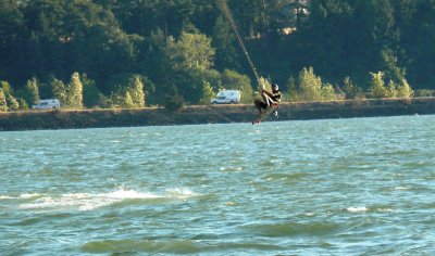 Kite Boarder Getting Air
