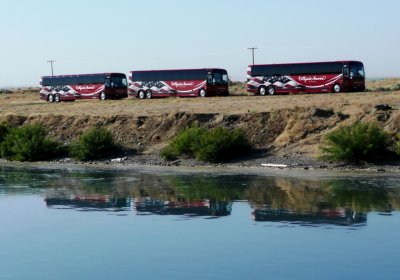 Buses Waiting Somewhere in Umatilla County, OR
