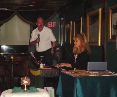 Bill Singing in Paddlewheel Lounge with Jackie Wood