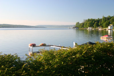 Early morning lake view