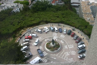 Coit Tower parking circle