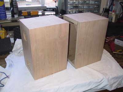 Not bad for my first home speaker cabinets.